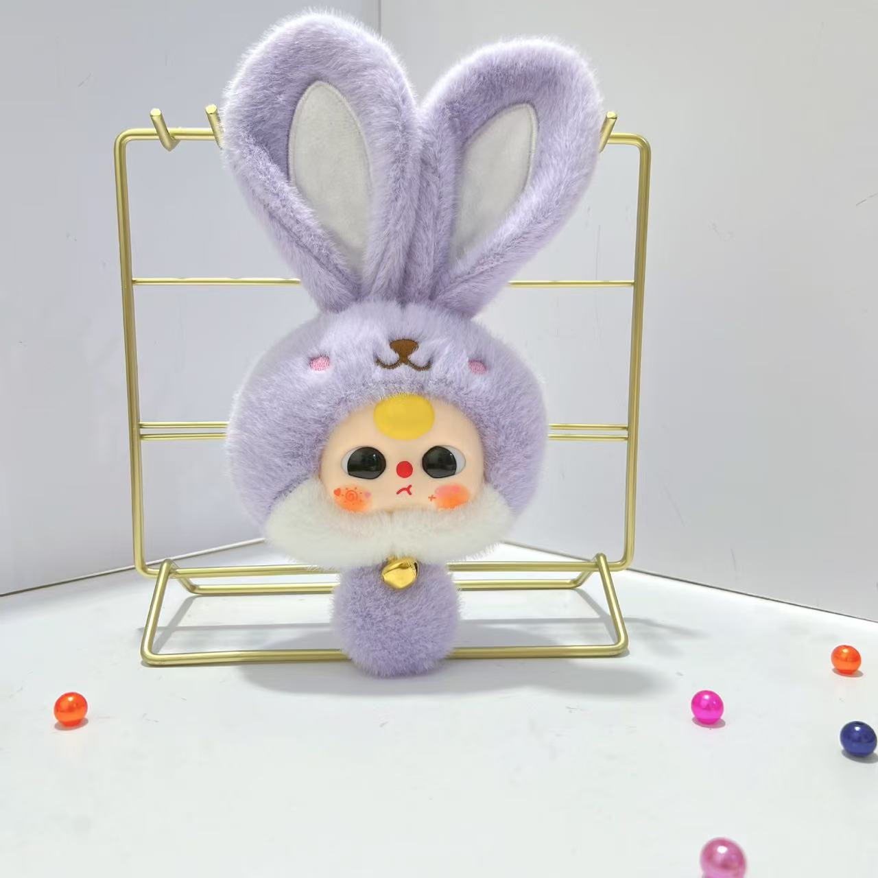 【BABY THREE-ペアペア】動く目縫いぐるみ&ストラップ(開封後の返品・交換はできません)