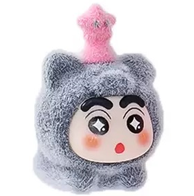 【ペアペア】しんちゃんかわいいフロッキングキーホルダー(開封後のキャンセルができません)