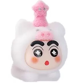 【ペアペア】しんちゃんかわいいフロッキングキーホルダー(開封後のキャンセルができません)