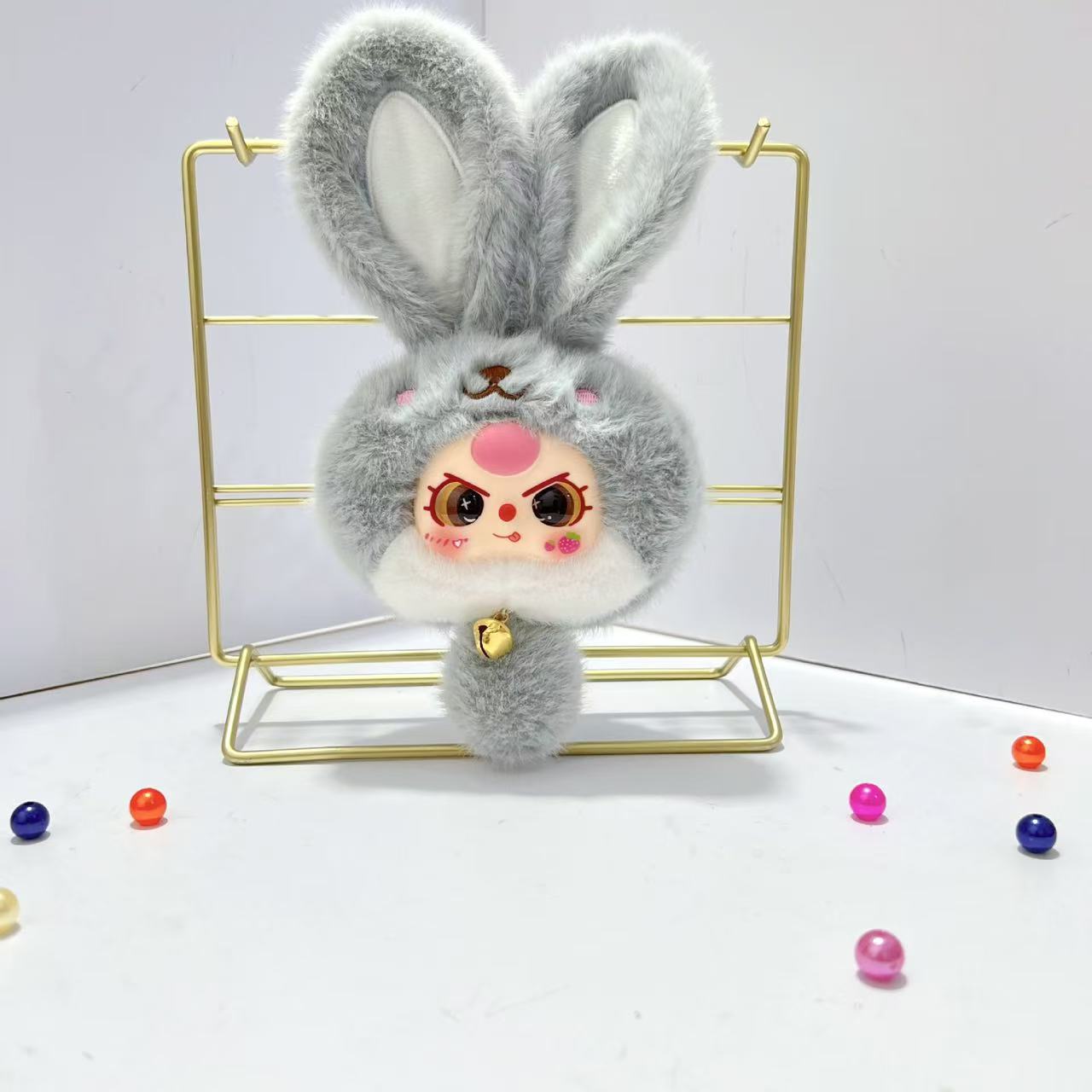【BABY THREE-ペアペア】動く目縫いぐるみ&ストラップ(開封後の返品・交換はできません)