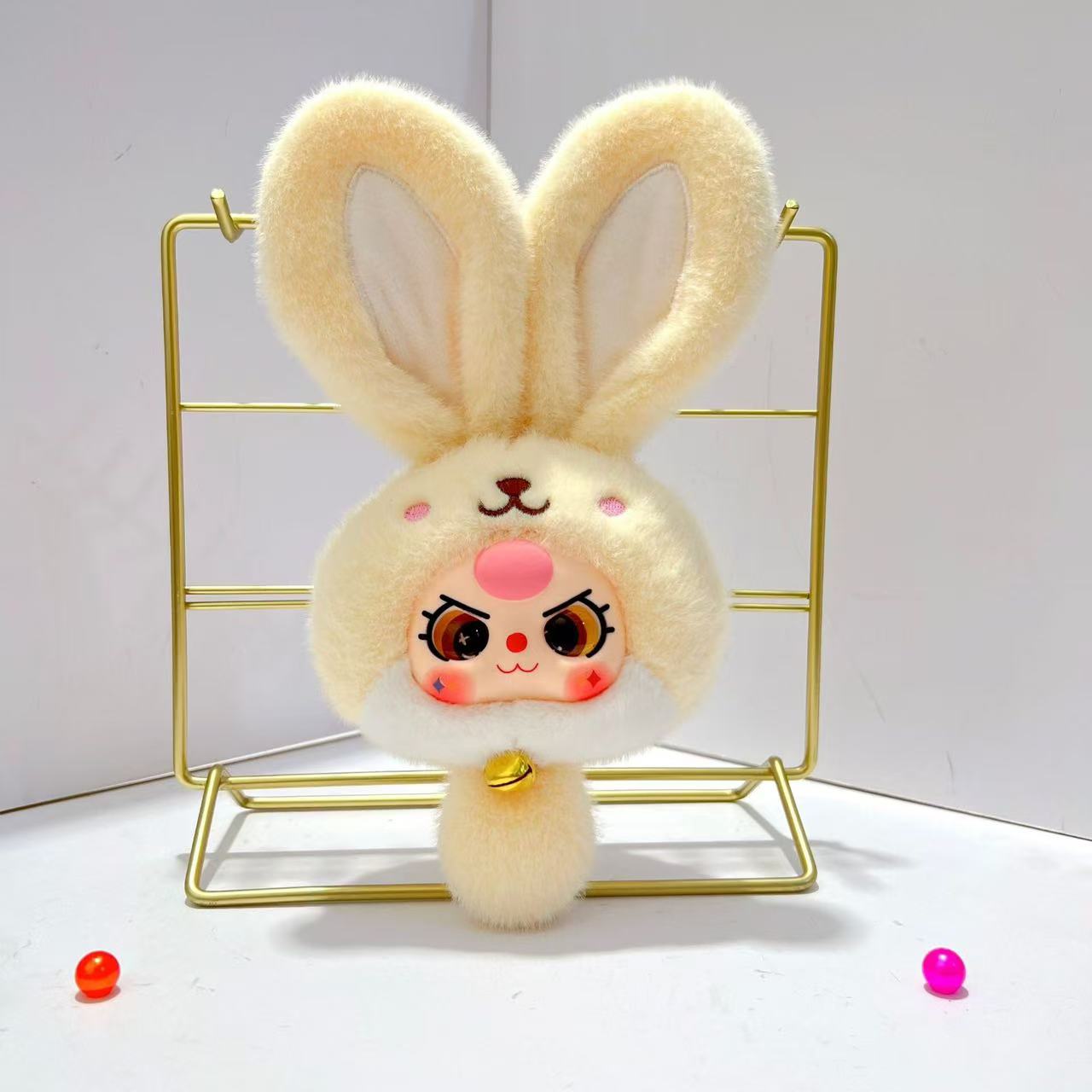 【BABY THREE-ペアペア】動く目縫いぐるみ&ストラップ(開封後の返品・交換はできません)