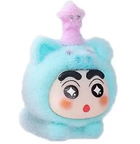 【ペアペア】しんちゃんかわいいフロッキングキーホルダー(開封後のキャンセルができません)