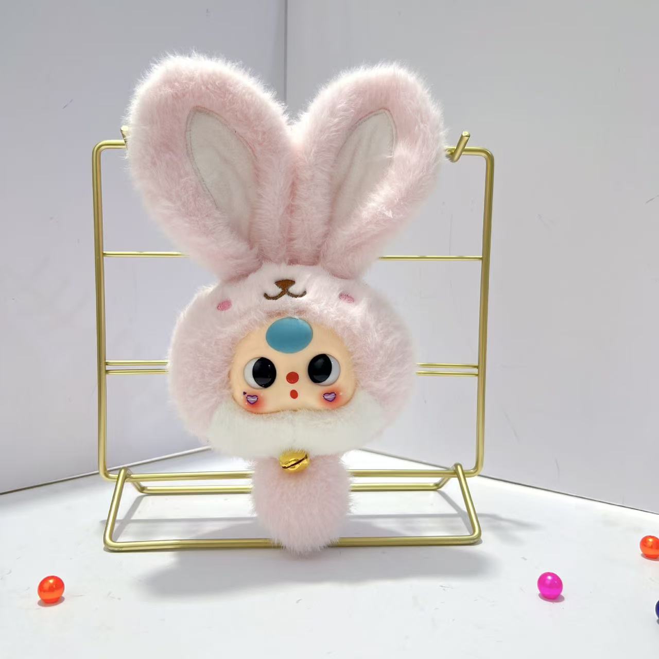 【BABY THREE-ペアペア】動く目縫いぐるみ&ストラップ(開封後の返品・交換はできません)