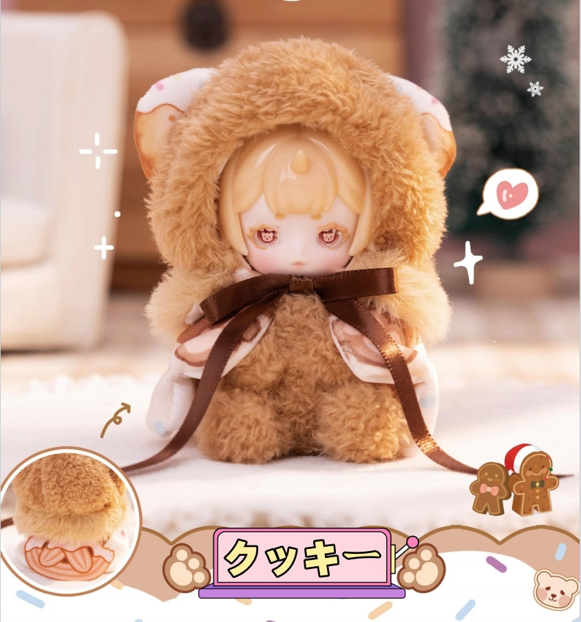 【ANTU】かわいいぬいぐるみペンダント(顔/頭/ マント/ 本体/すべて取り外し可能、交換可能)
