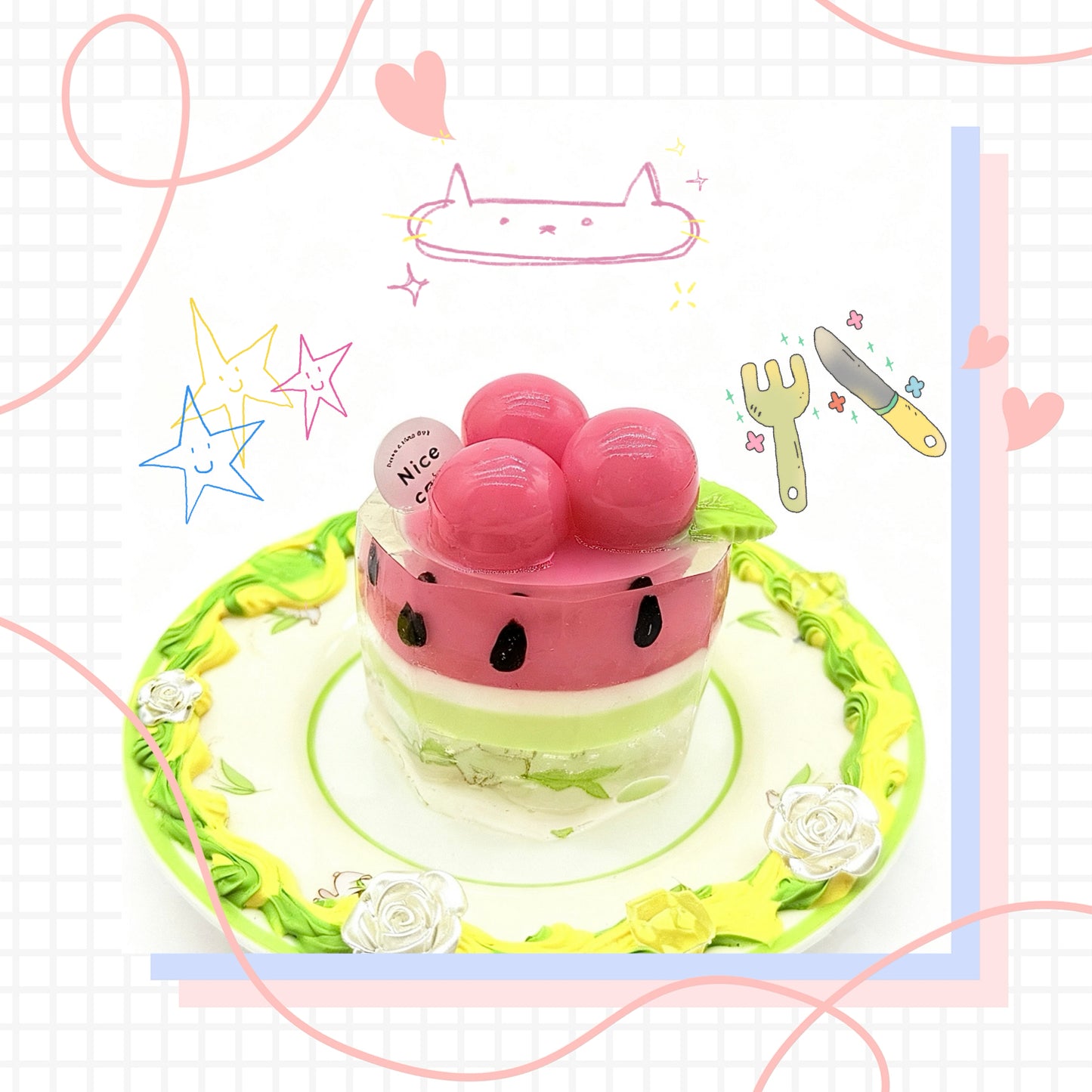 【ブラインドボックス】KATO夜光スクイーズ - 透明な瓶シリーズ - 水っぽい(完全に手作り、わずかな欠陥、気にする場合は購入しないでください)(開封後のキャンセルができません)