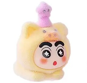 【ペアペア】しんちゃんかわいいフロッキングキーホルダー(開封後のキャンセルができません)