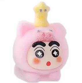 【ペアペア】しんちゃんかわいいフロッキングキーホルダー(開封後のキャンセルができません)