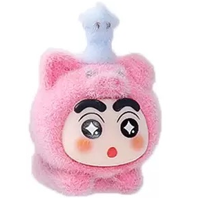 【ペアペア】しんちゃんかわいいフロッキングキーホルダー(開封後のキャンセルができません)