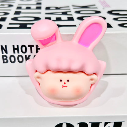 【リリス】 折り耳うさぎリリス・ハンドメイドDIYデスクインテリア（手作りのため小さなキズがある場合がございます／気になる方はご購入をお控えください）