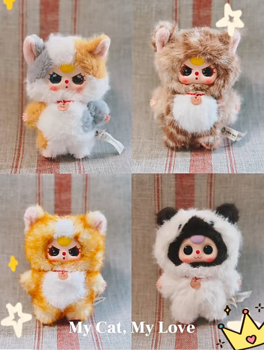 【Baby Threeブラインドボックス】私は誰の猫でしょうか？(ぬいぐるみペンダントブラインドボックス)
