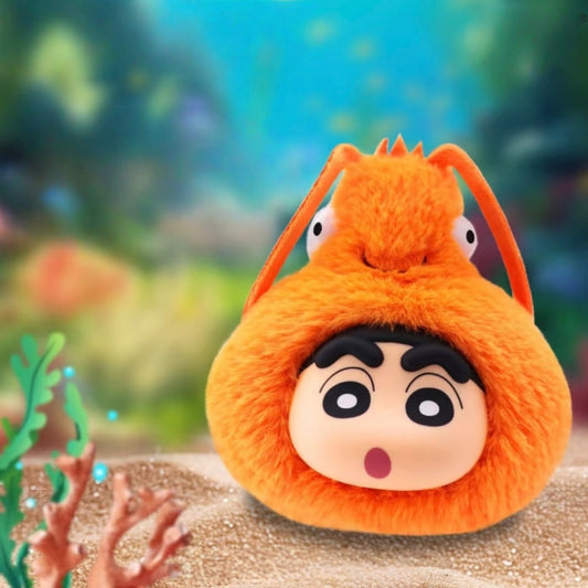 【ブラインドボックス】しんちゃんアニマルパーティー、ぬいぐるみペンダント ブラインドボックス(開封後のキャンセルができません)