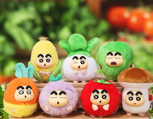 【ブラインドボックス】しんちゃんVOL1.0かわいい野菜のぬいぐるみブラインドボックス(開封後のキャンセルができません)