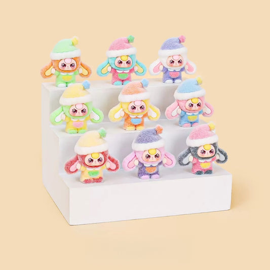 【ペアペア】Baby Three フロッキングドールキーホルダー(開封後のキャンセルができません)