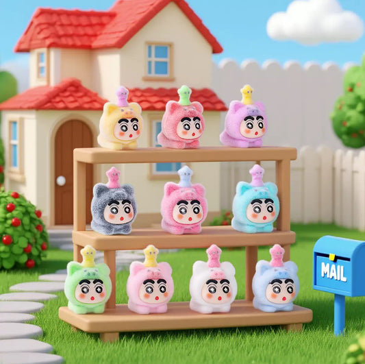 【ペアペア】しんちゃんかわいいフロッキングキーホルダー(開封後のキャンセルができません)