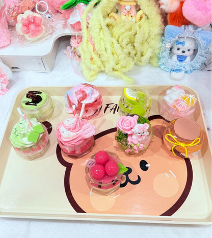 【ブラインドボックス】KATO夜光スクイーズ - 透明な瓶シリーズ - 水っぽい(完全に手作り、わずかな欠陥、気にする場合は購入しないでください)(開封後のキャンセルができません)