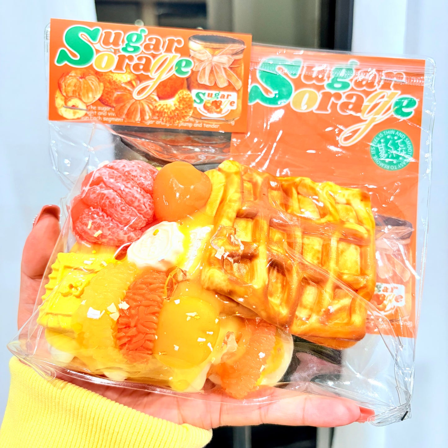 【スクイーズ自由選択】【モルテンワッフル】 - スクイーズ - 手作り- 食品グレードのシリコン素材